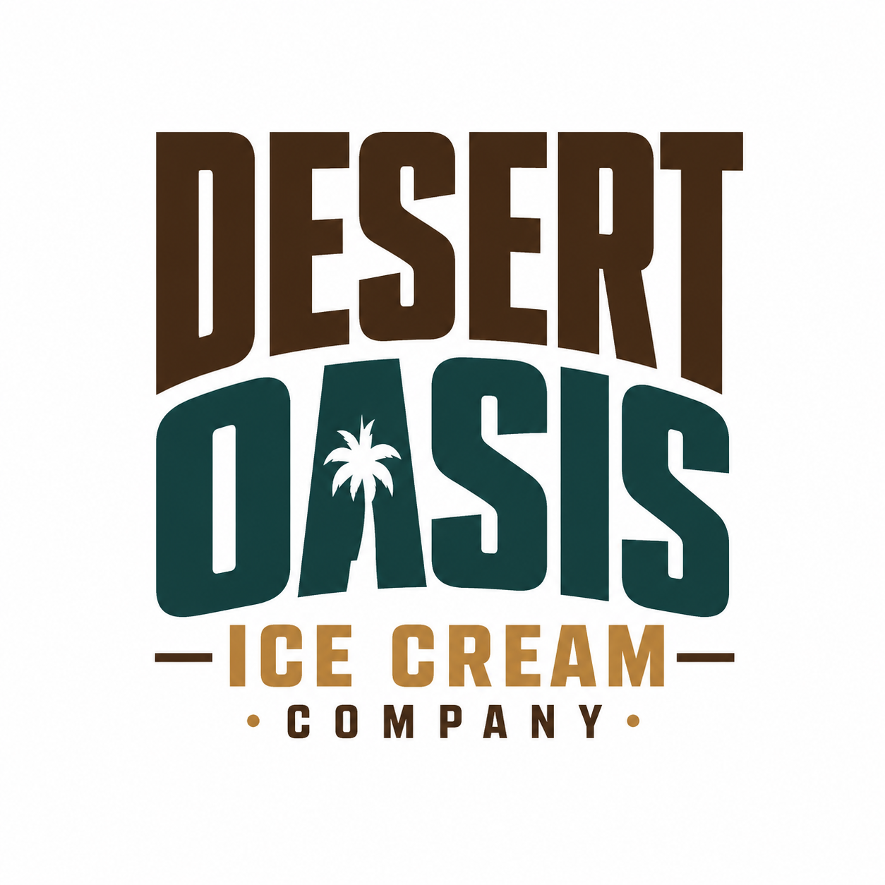 Bold athletic Desert Oasis logo