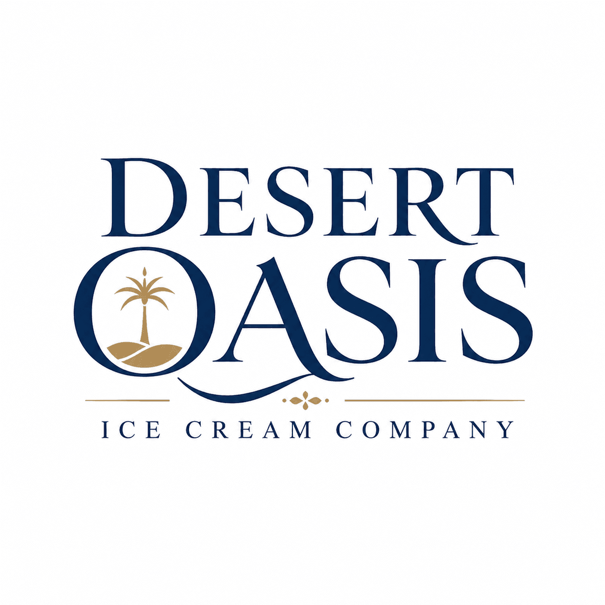 Luxury serif Desert Oasis logo