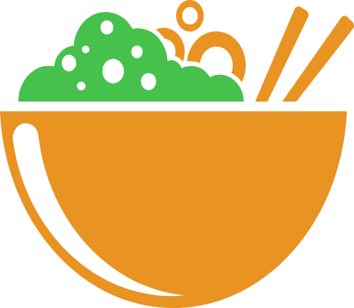 Chopstick bowl logo png