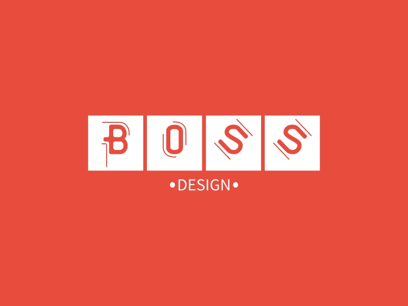 Creative baby mini boss logo design with lettering