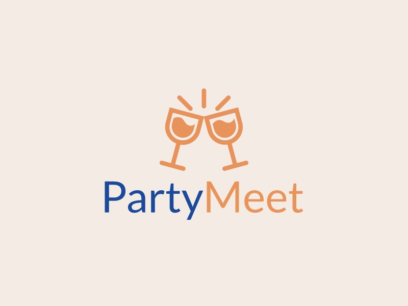 Party Meet logo design