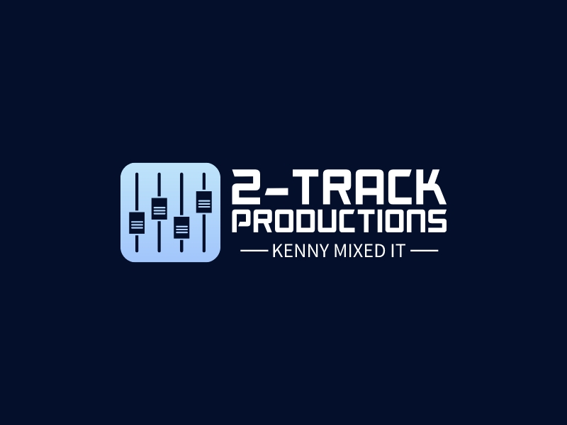 2-Track Productions logo design