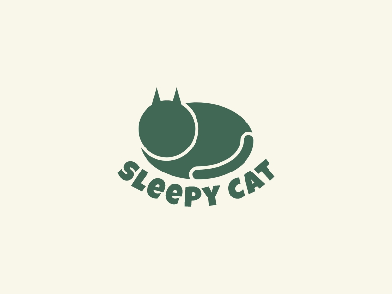 Sleepy Cat Logo Maker - Design Sleepy Cat logos online