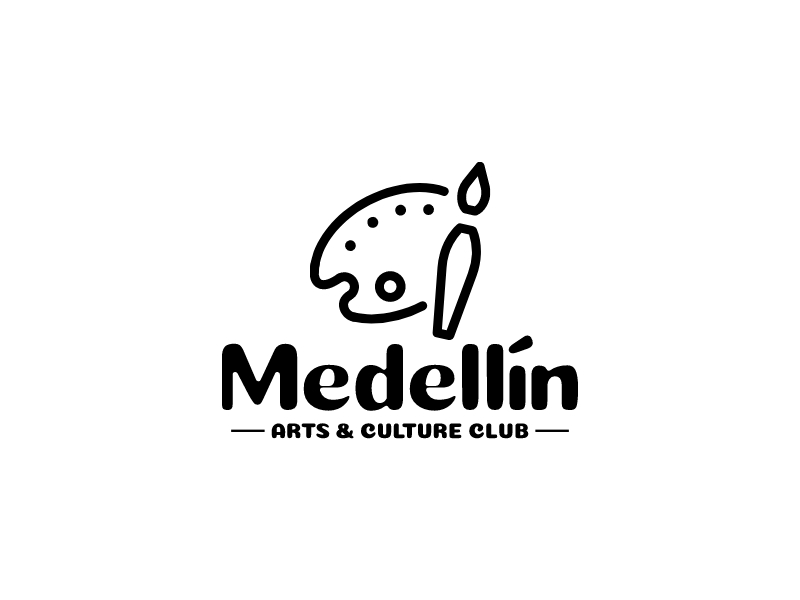 Medellín logo design