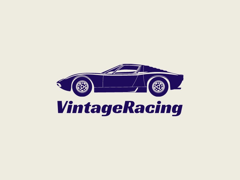 VintageRacing logo design