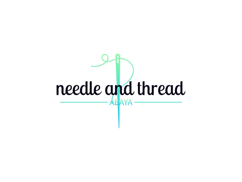 needle and thread - abaya