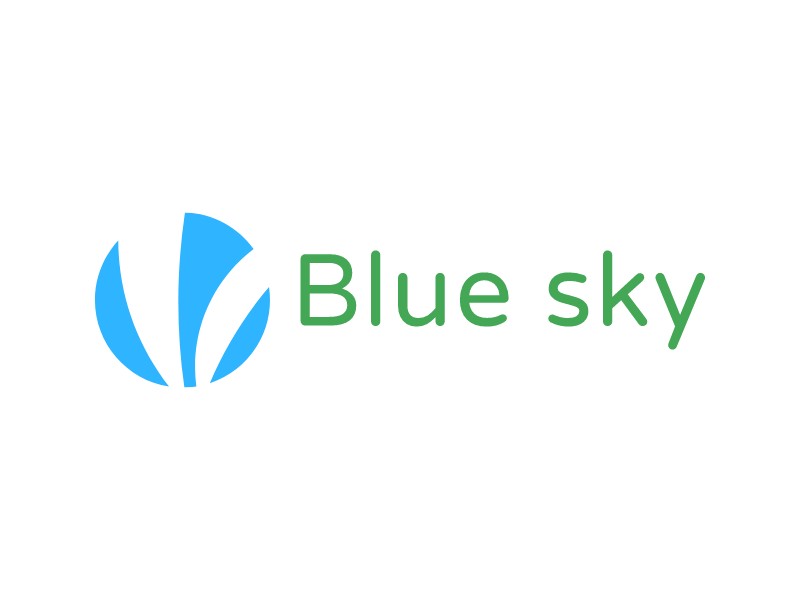 Blue sky logo design - LogoAI.com