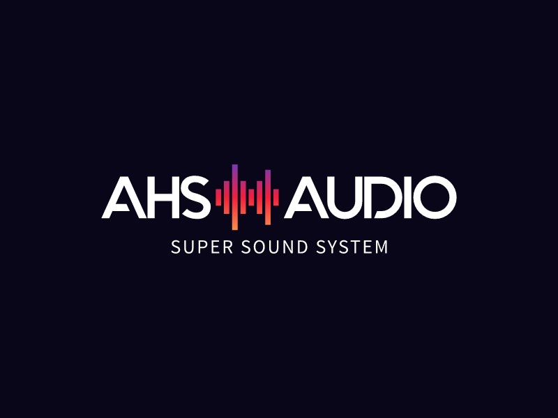 AHS AUDIO logo design