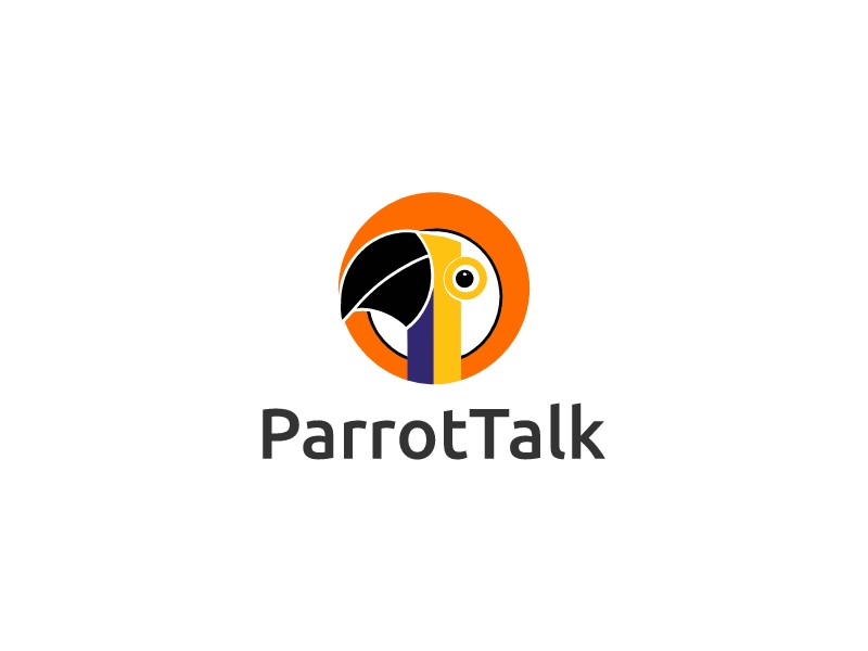 ParrotTalk logo design