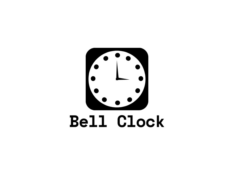 Bell Clock Logo Design