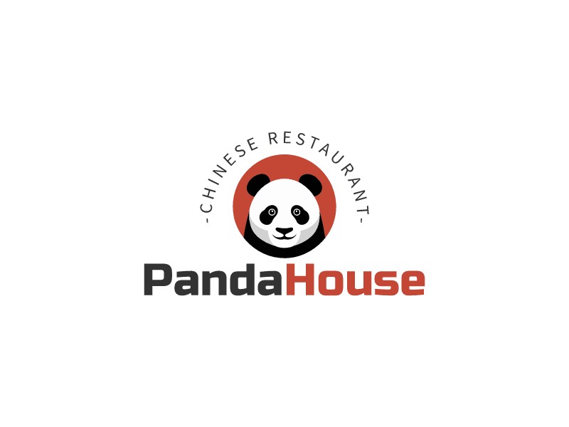 Panda House logo design