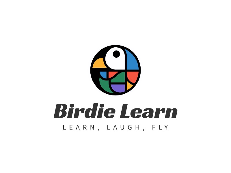 Birdie Learn Logo Design