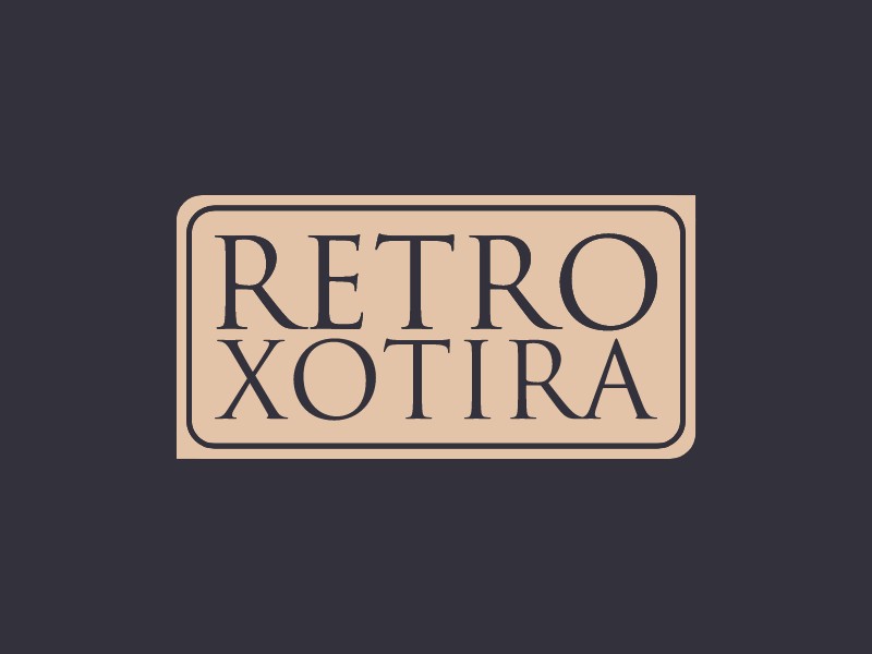 Retro Xotira logo design