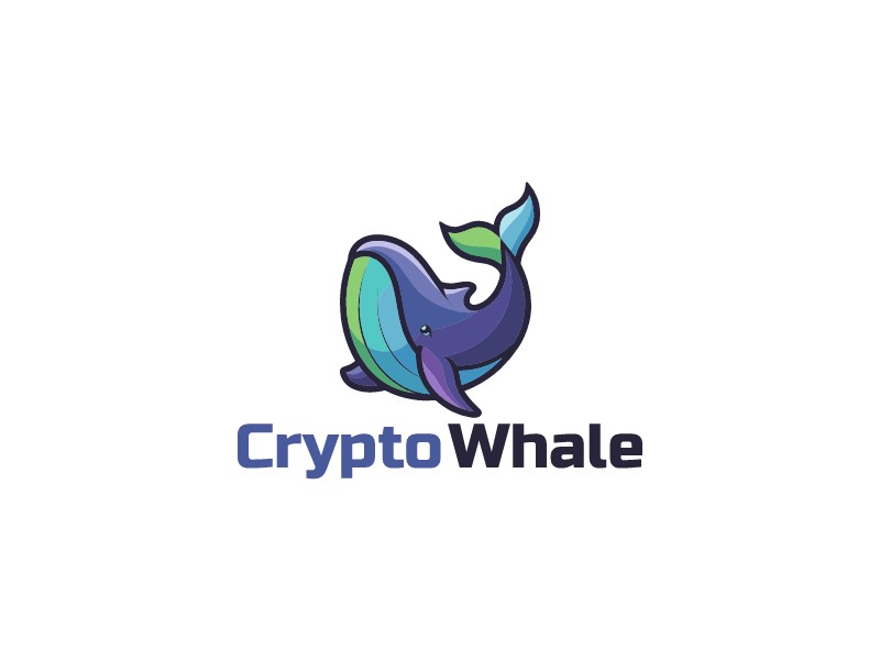 Crypto Whale logo design